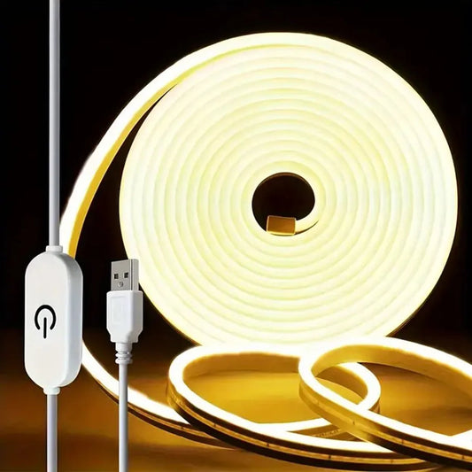 USB neon LED strip with dimmable touch switch