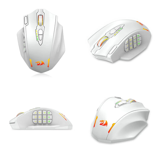 Redragon M913 wireless MMO gaming mouse with 12-button side grid