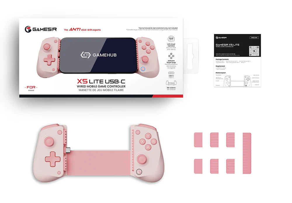 GameSir X5 Lite phone controller with USB-C and Hall-effect sticks
