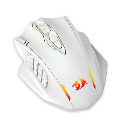 Redragon M913 wireless MMO gaming mouse with 12-button side grid