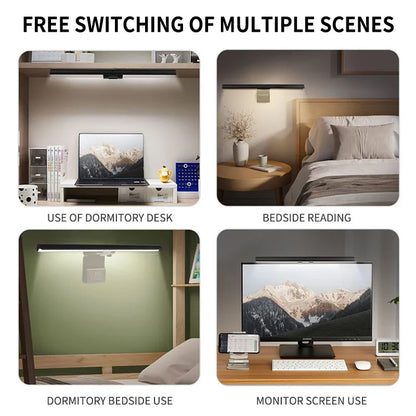 Product information graphic for the monitor light bar