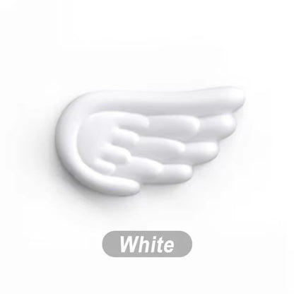 Angel wing wrist rest in white, short