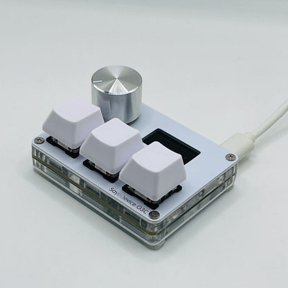 SayoDevice O3C rapid trigger keypad with knob and small color screen