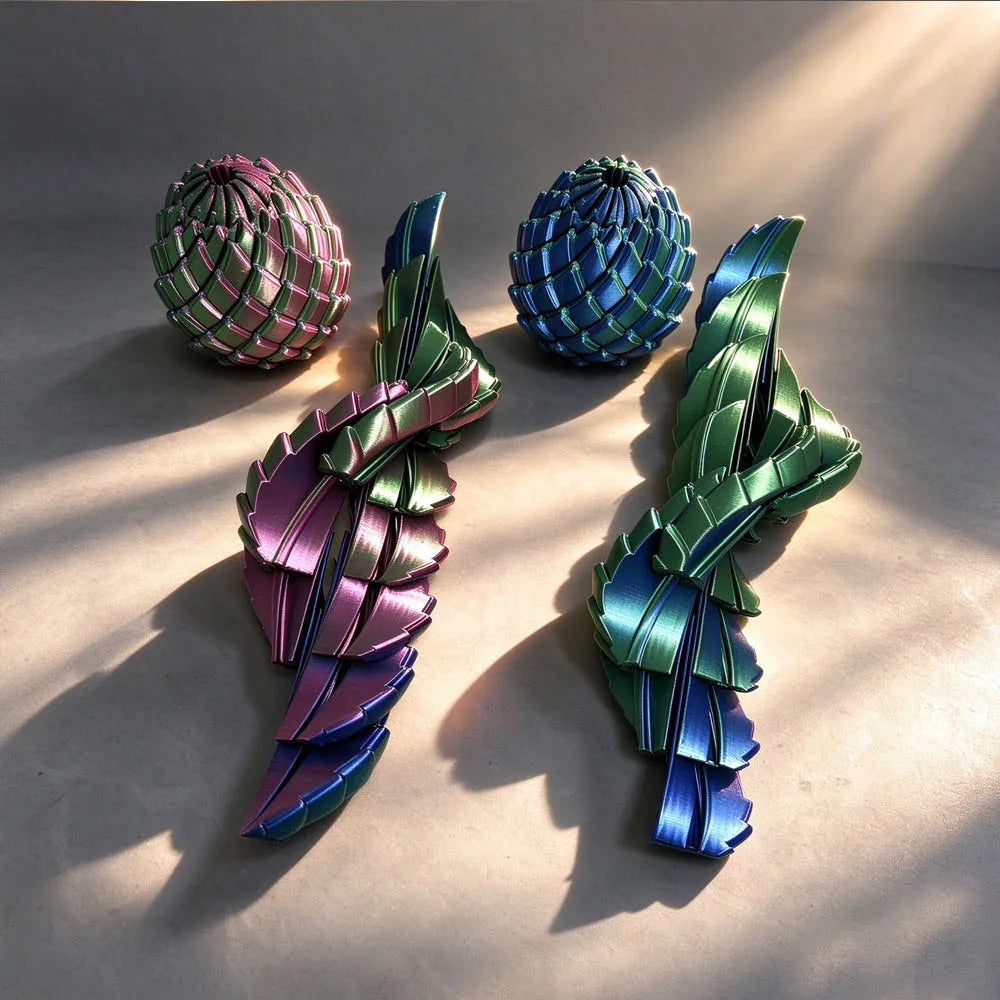 Second lifestyle shot of the dragon egg fidget ornament
