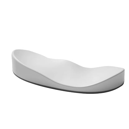 Gliding ergonomic wrist rest for right-handed mouse use, shown in white