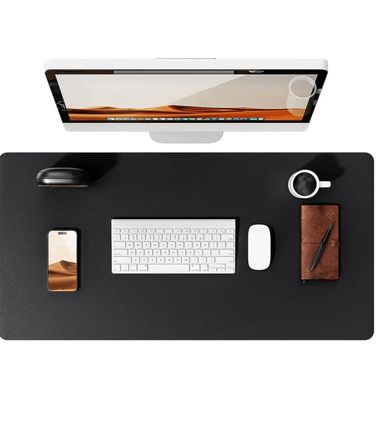 PU leather desk mat with non-slip back