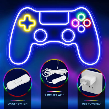 What is in the box: neon sign, USB cable, switch and adapter