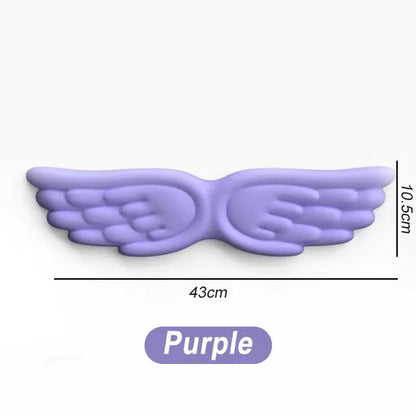 Angel wing wrist rest in purple, long