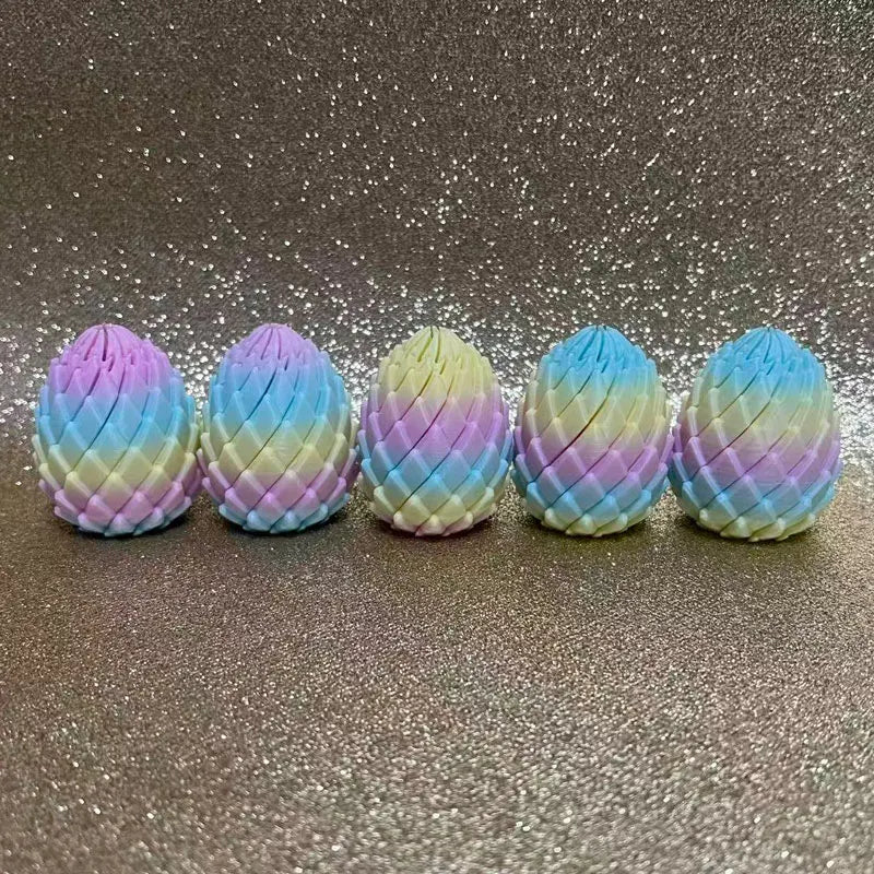 Dragon egg fidget, rainbow, pack of 5