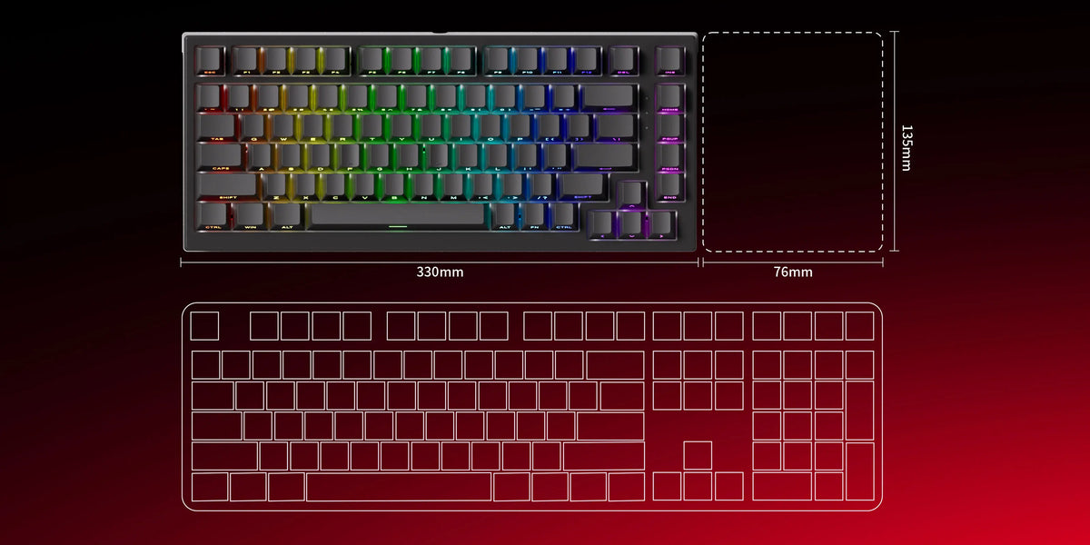AKKO TAC75 HE 75% magnetic switch keyboard with rapid trigger