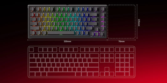 AKKO TAC75 HE 75% magnetic switch keyboard with rapid trigger