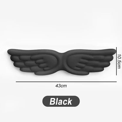 Angel wing wrist rest in black, long