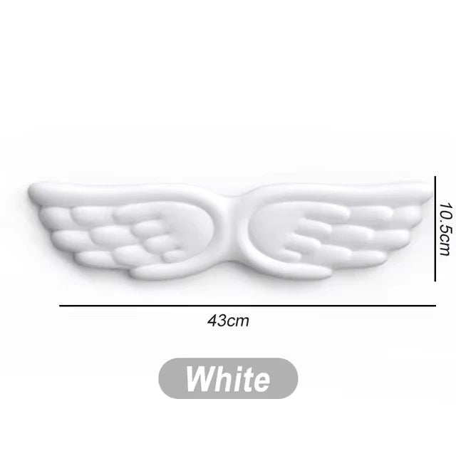 Angel wing wrist rest in white, long