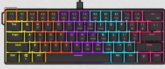 Ajazz NK61 60% mechanical keyboard with hot-swap red switches