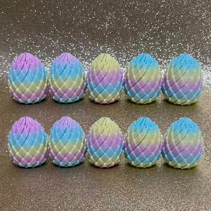 Dragon egg fidget, rainbow, pack of 10