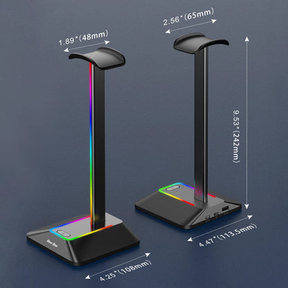Dimensions diagram of the Z8 headset stand