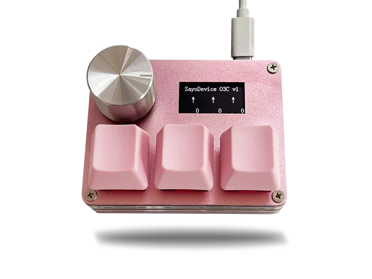 SayoDevice O3C rapid trigger keypad with knob and small color screen