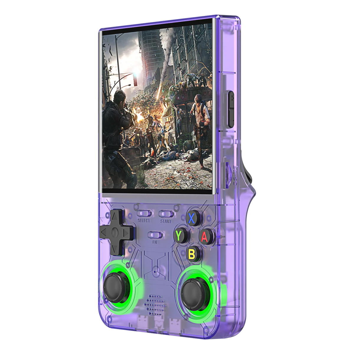 R36 Ultra retro handheld with a 4-inch IPS screen