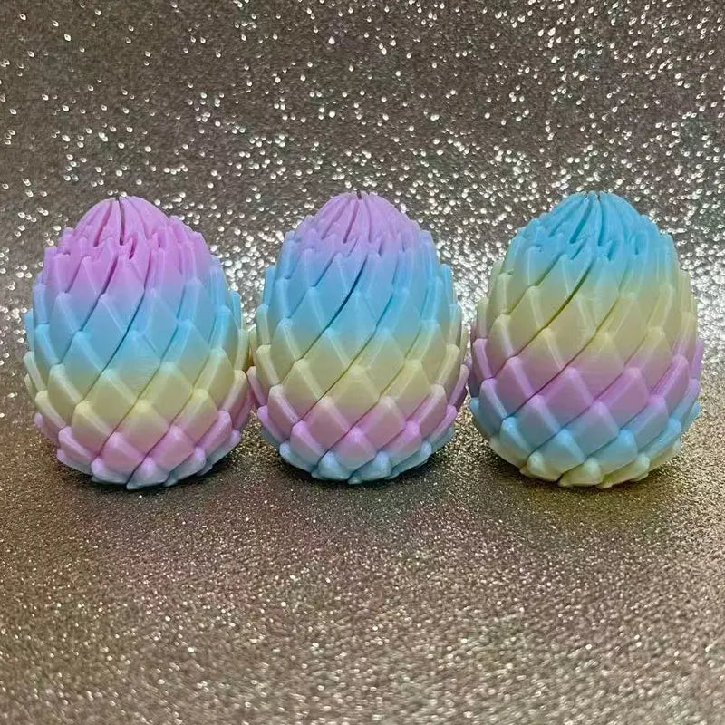 Dragon egg fidget, rainbow, pack of 3