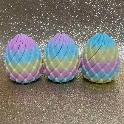 Dragon egg fidget, rainbow, pack of 3